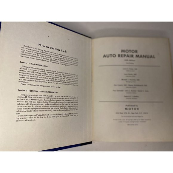 Motor Auto Repair Manual 1981 -for 1976-1981 Models- Hardcover Book DC - Picture 12 of 16